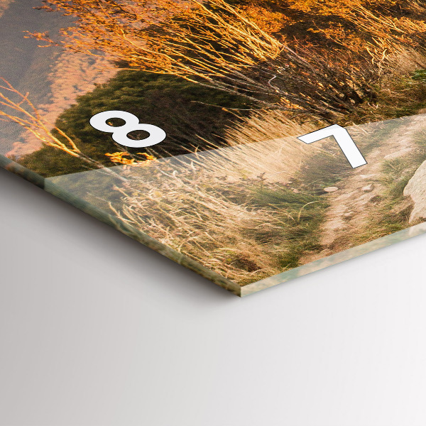 Horizontale Uhr mit motiv Bieszczady-Gebirge