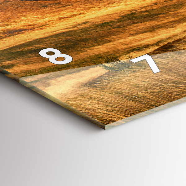 Horizontale Uhr mit motiv Berglandschaft im Herbst