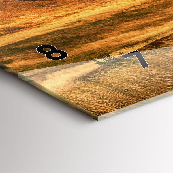 Horizontale Uhr mit motiv Berglandschaft im Herbst