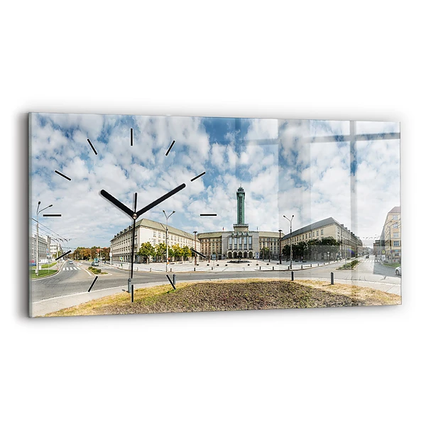 Horizontale Uhr mit motiv Panorama von Ostrava