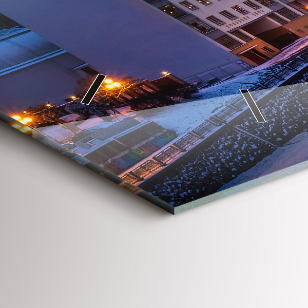 Horizontale Uhr mit motiv Panorama von Pilsen