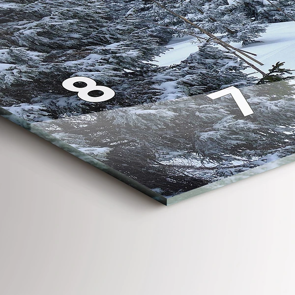 Horizontale Uhr mit motiv Tschechisches Riesengebirge im Winter