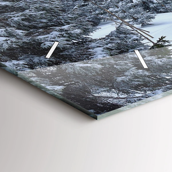 Horizontale Uhr mit motiv Tschechisches Riesengebirge im Winter