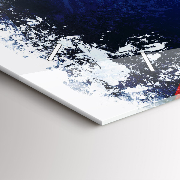 Horizontale Uhr mit motiv Flagge der Tschechischen Republik