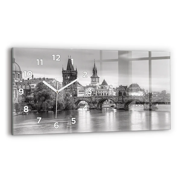 Horizontale Uhr Ansicht der Karlsbrücke Prag