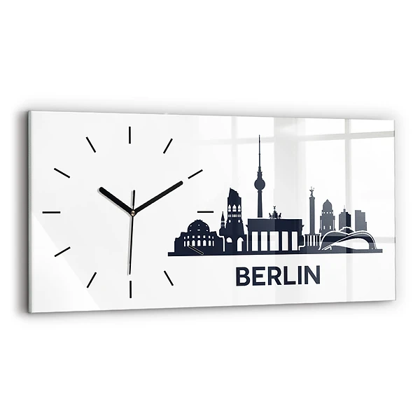 Horizontale Uhr mit motiv Illustration der Stadt Berlin