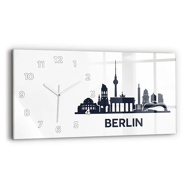 Horizontale Uhr mit motiv Illustration der Stadt Berlin