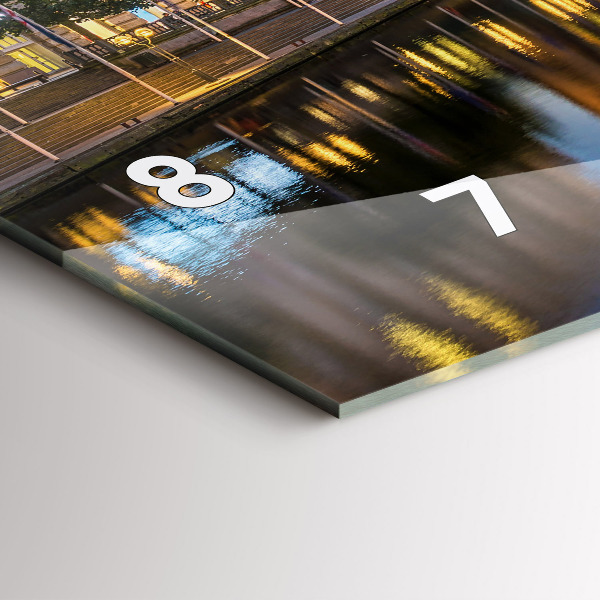 Horizontale Uhr mit motiv Hamburger Rathaus