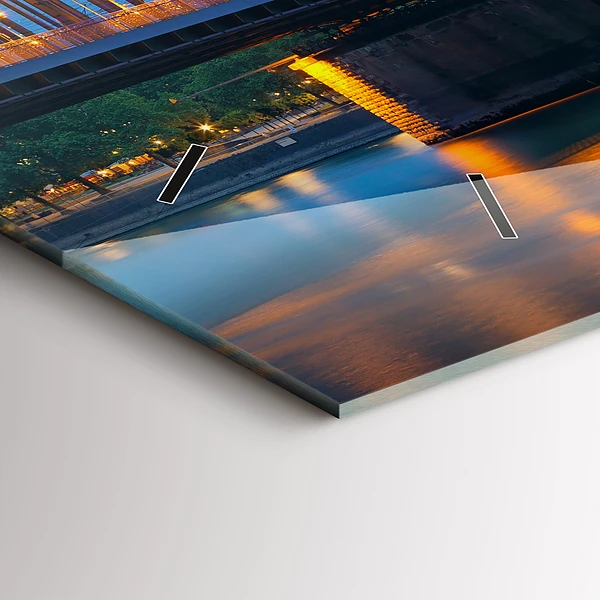Horizontale Uhr mit motiv Ansicht des Rathauses