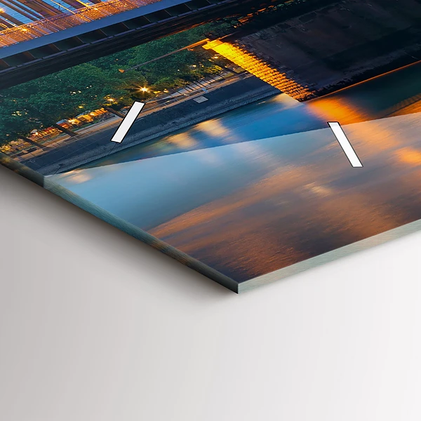 Horizontale Uhr mit motiv Ansicht des Rathauses