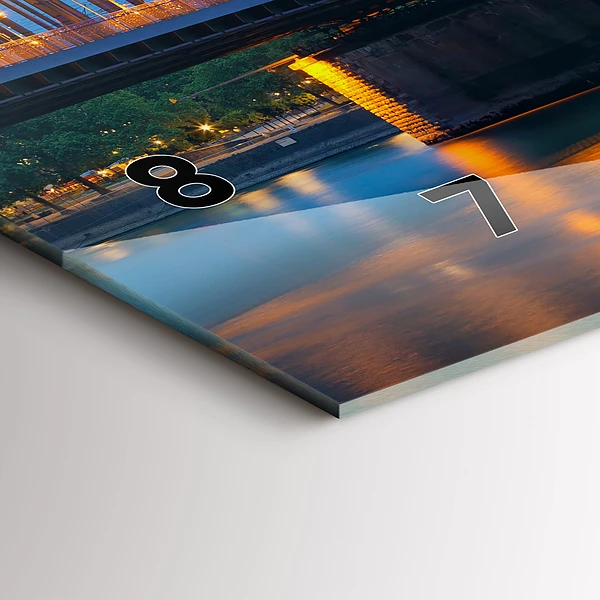 Horizontale Uhr mit motiv Ansicht des Rathauses