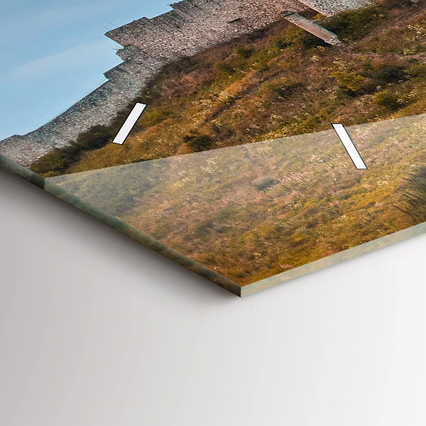 Horizontale Uhr mit motiv Zipser Burg in der Slowakei