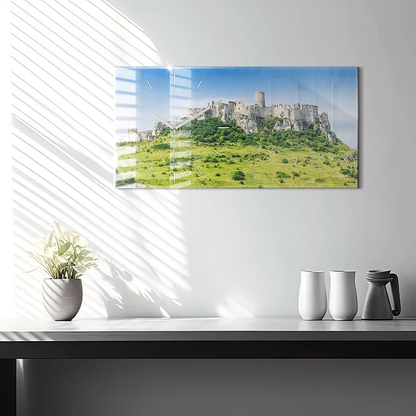 Horizontale Uhr Zipser Burg in der Slowakei