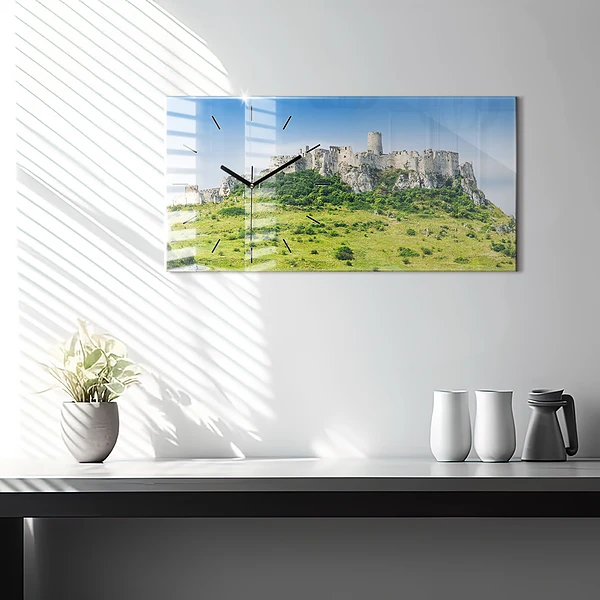 Horizontale Uhr Zipser Burg in der Slowakei