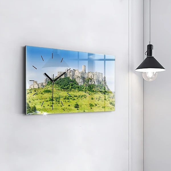 Horizontale Uhr Zipser Burg in der Slowakei