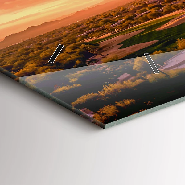 Horizontale Uhr mit motiv Sonnenuntergang im Norden von Scottsdale