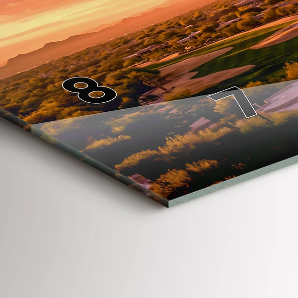 Horizontale Uhr mit motiv Sonnenuntergang im Norden von Scottsdale