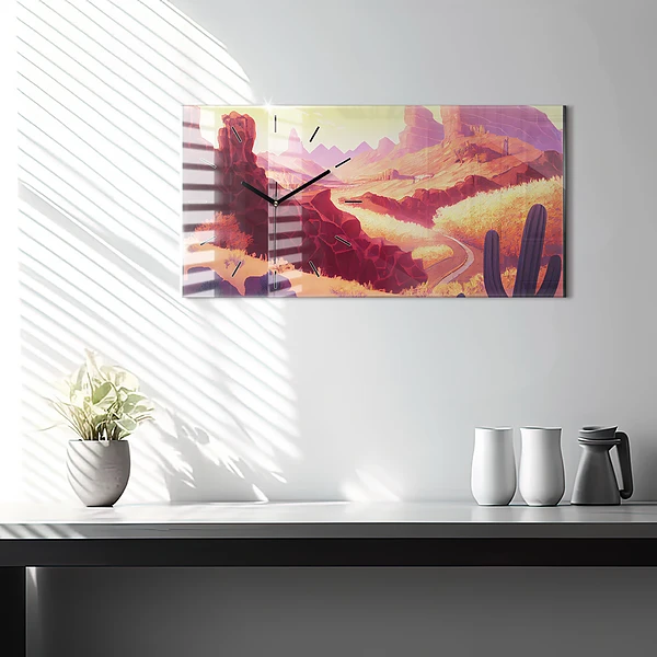 Horizontale Uhr Illustration der Wüste von Arizona