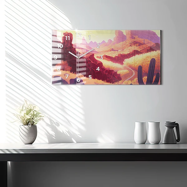 Horizontale Uhr Illustration der Wüste von Arizona