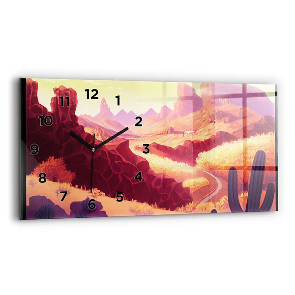 Horizontale Uhr Illustration der Wüste von Arizona