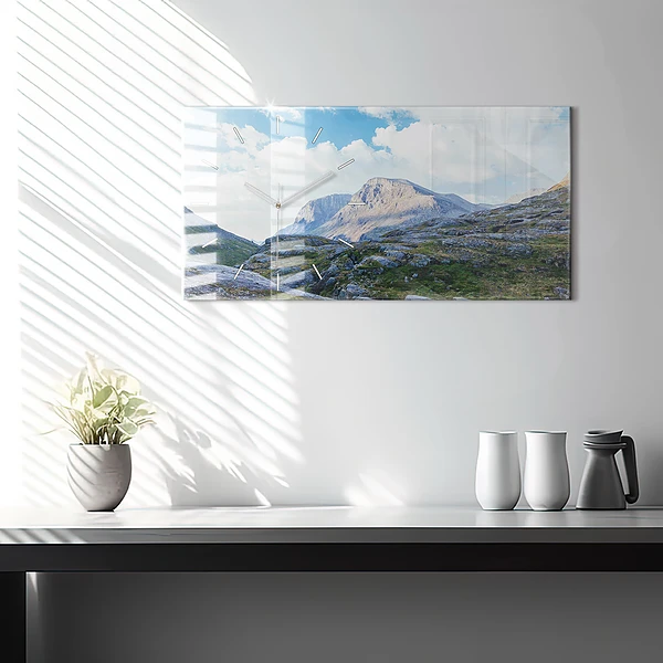Horizontale Uhr mit motiv Felsige Landschaft