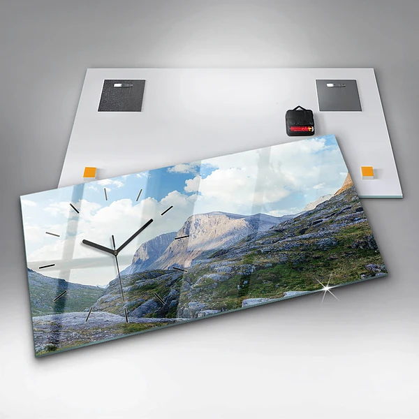 Horizontale Uhr mit motiv Felsige Landschaft