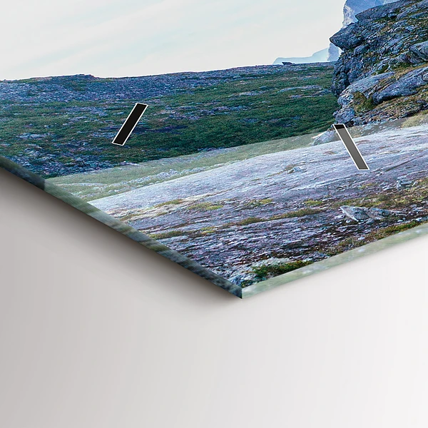 Horizontale Uhr mit motiv Felsige Landschaft