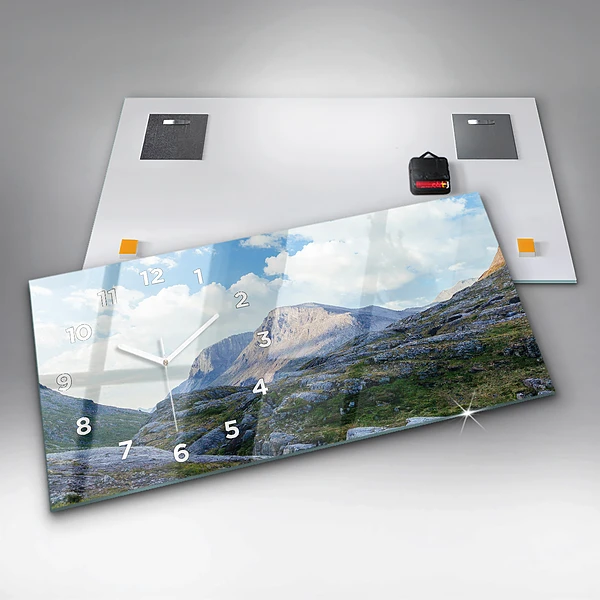 Horizontale Uhr mit motiv Felsige Landschaft