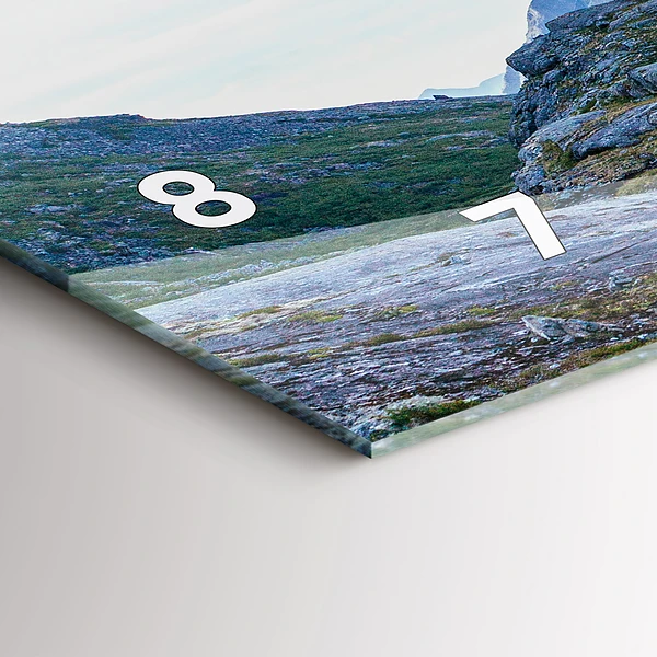Horizontale Uhr mit motiv Felsige Landschaft