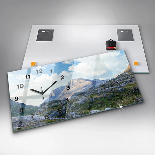 Horizontale Uhr mit motiv Felsige Landschaft