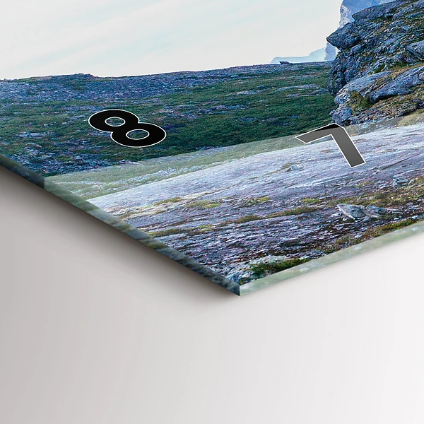 Horizontale Uhr mit motiv Felsige Landschaft