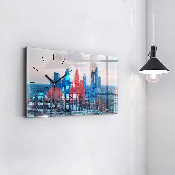 Horizontale Uhr Wolkenkratzer in Philadelphia