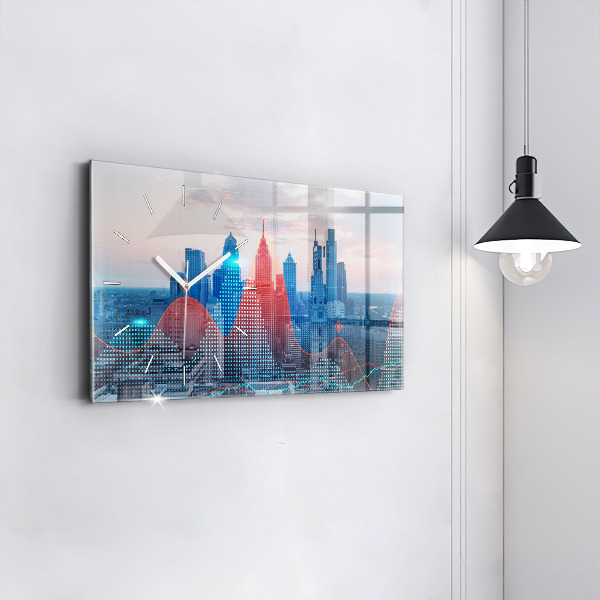 Horizontale Uhr Wolkenkratzer in Philadelphia