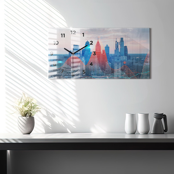 Horizontale Uhr Wolkenkratzer in Philadelphia