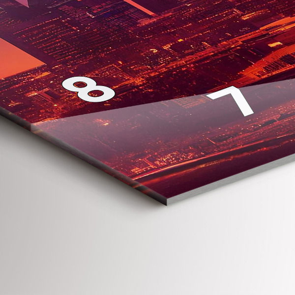 Horizontale Uhr Stadt bei Nacht in Philadelphia