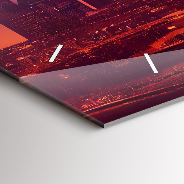 Horizontale Uhr Stadt bei Nacht in Philadelphia