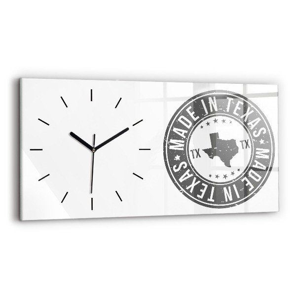 Horizontale Uhr mit motiv Texas-Briefmarke