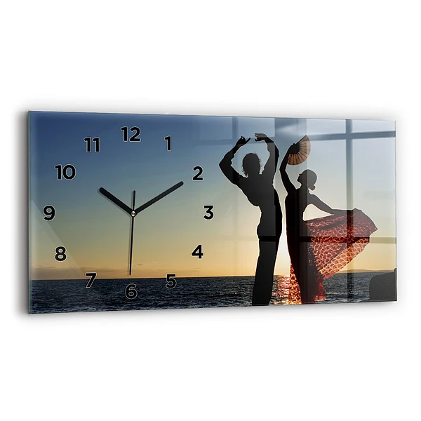 Horizontale Uhr Spanischer Tanz auf dem Meer