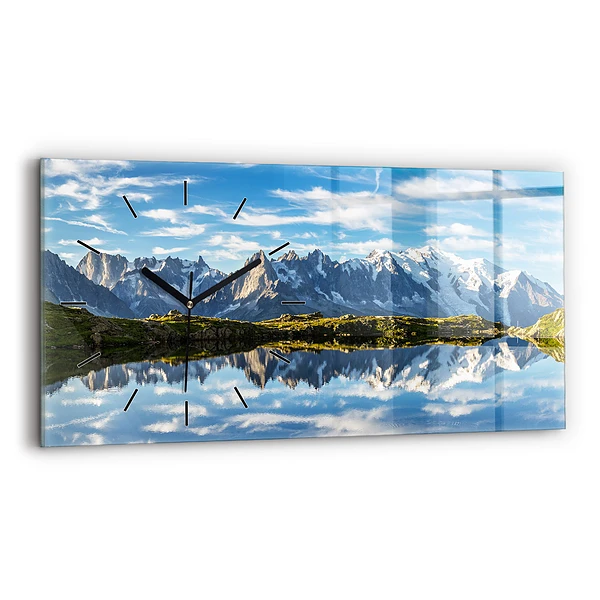 Horizontale Uhr mit motiv Chamonix-Tal, Französische Alpen