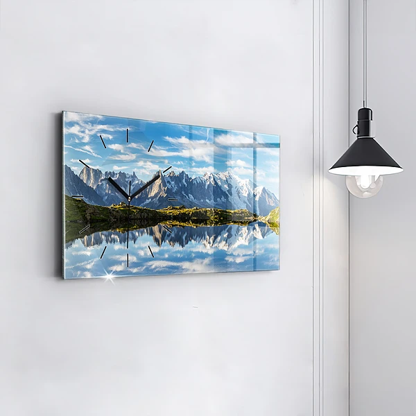 Horizontale Uhr mit motiv Chamonix-Tal, Französische Alpen
