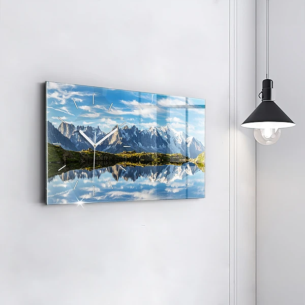 Horizontale Uhr mit motiv Chamonix-Tal, Französische Alpen