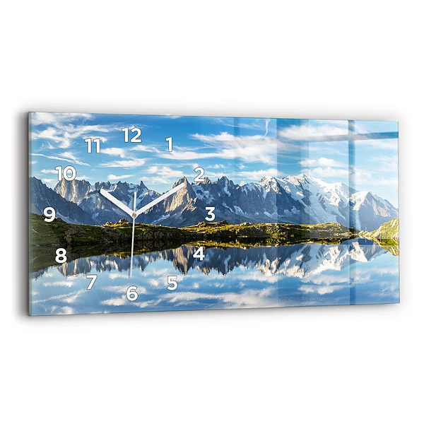 Horizontale Uhr mit motiv Chamonix-Tal, Französische Alpen