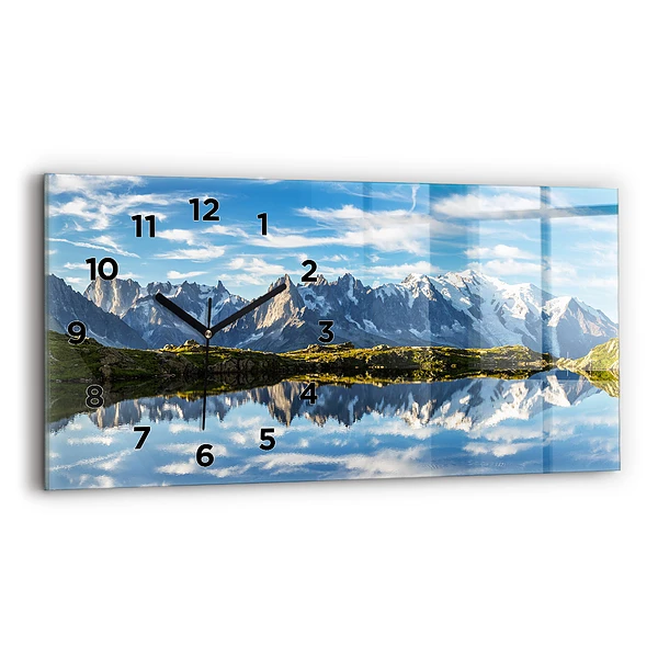 Horizontale Uhr mit motiv Chamonix-Tal, Französische Alpen