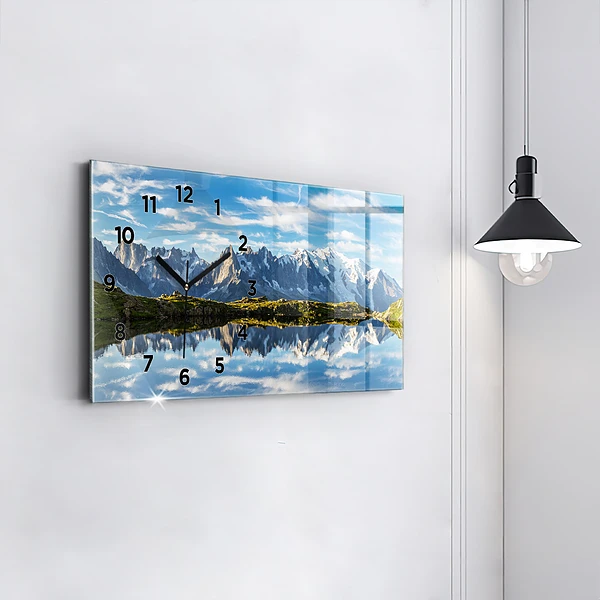 Horizontale Uhr mit motiv Chamonix-Tal, Französische Alpen