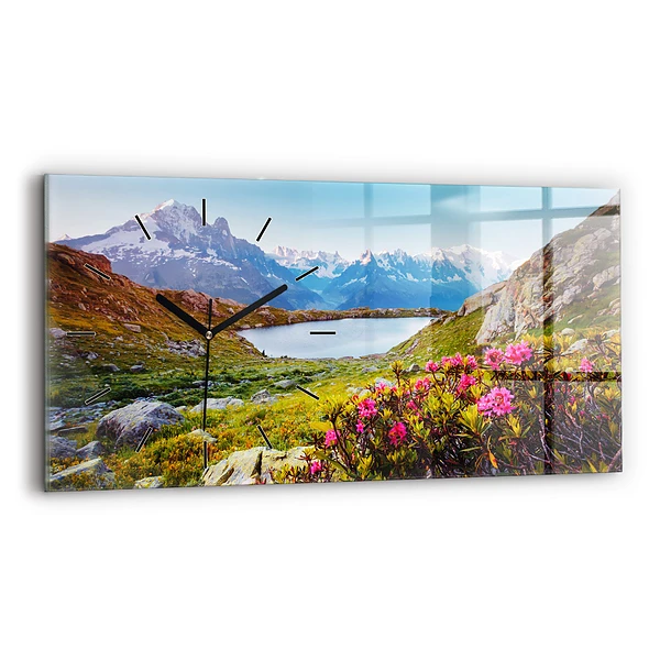 Horizontale Uhr mit motiv Gletscher Mont Blanc Chamonix