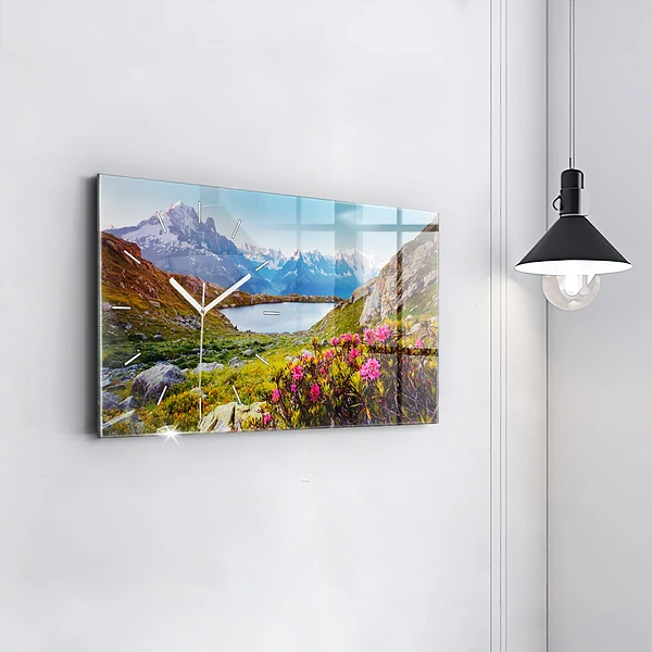 Horizontale Uhr mit motiv Gletscher Mont Blanc Chamonix