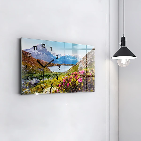Horizontale Uhr mit motiv Gletscher Mont Blanc Chamonix