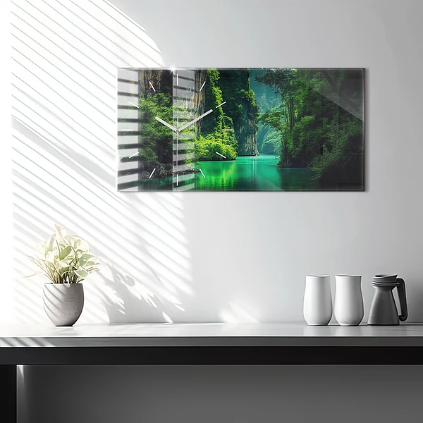 Horizontale Uhr mit motiv Naturlandschaft in Thailand