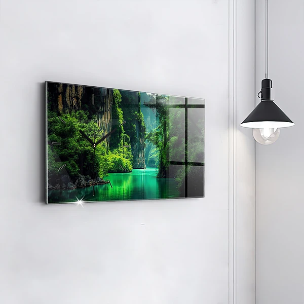 Horizontale Uhr mit motiv Naturlandschaft in Thailand