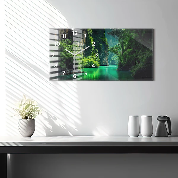 Horizontale Uhr mit motiv Naturlandschaft in Thailand